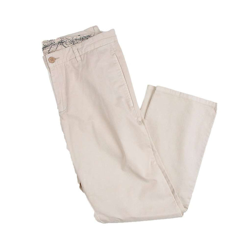 Southern Marsh The Seawash Grayton Twill Pant in Pebble