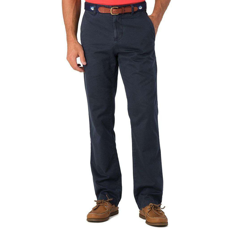 Southern Tide Trim Fit Skipjack Pants in True Navy – Country Club Prep