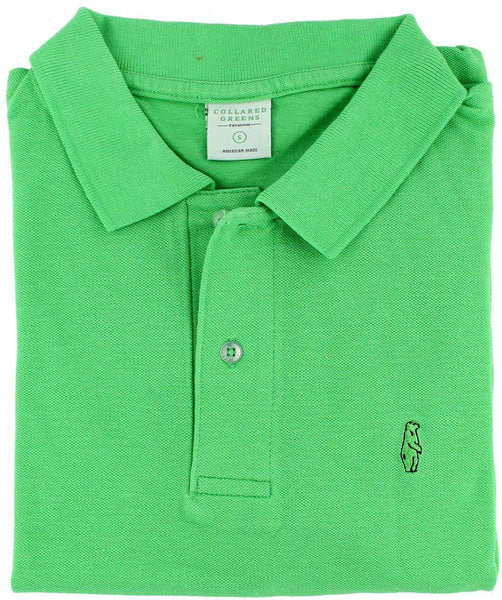 Collared Greens Home Grown Polo in Meadow Green