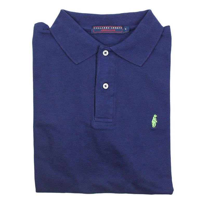 Collared Greens Home Grown Polo in Navy