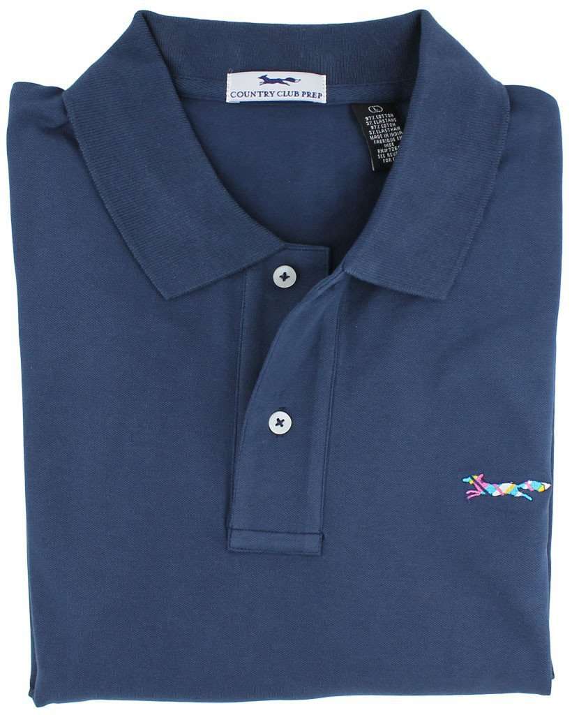 Country Club Prep Longshanks Polo Shirt in Navy Blue