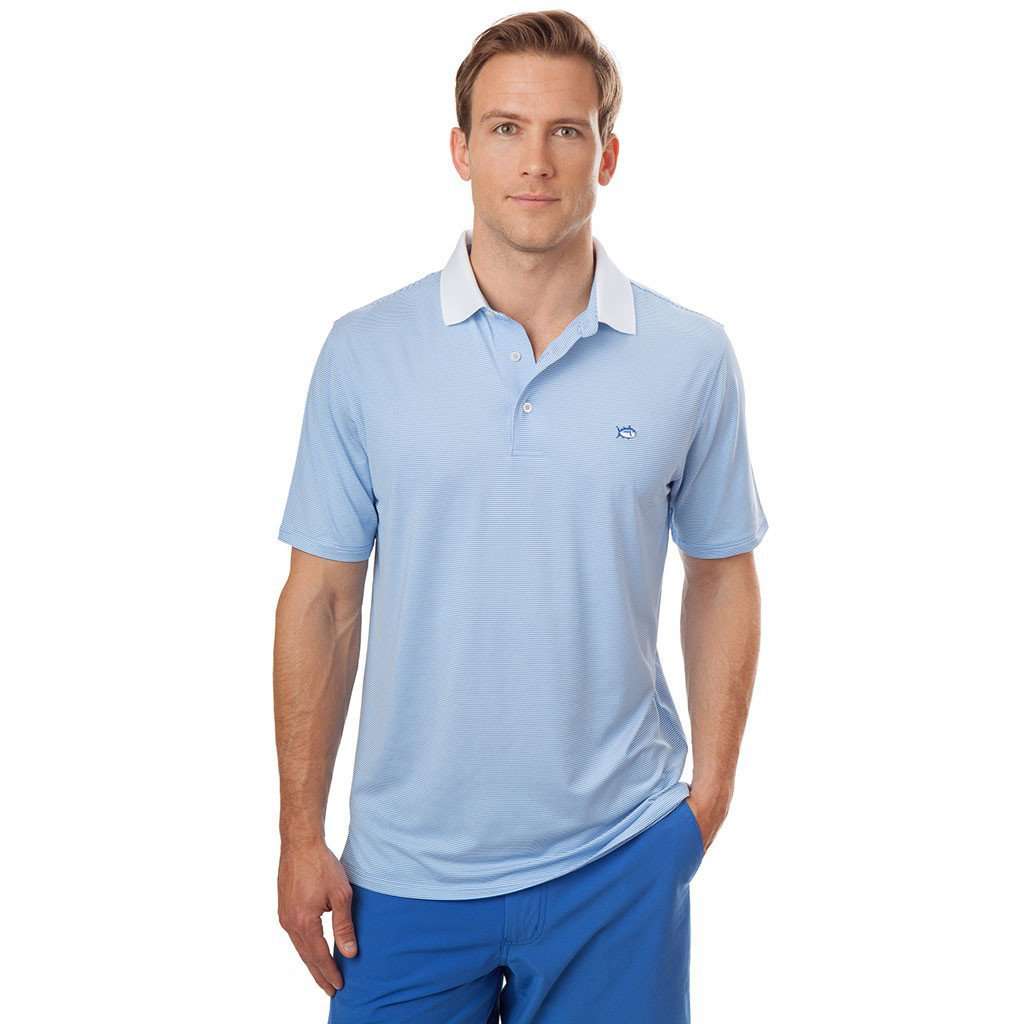 Southern Tide Montego Bay Performance Polo in Ocean Channel