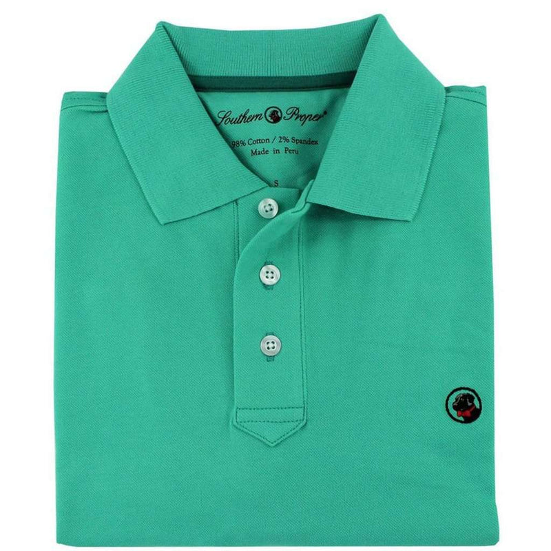 Southern Proper Proper Polo in Turquoise