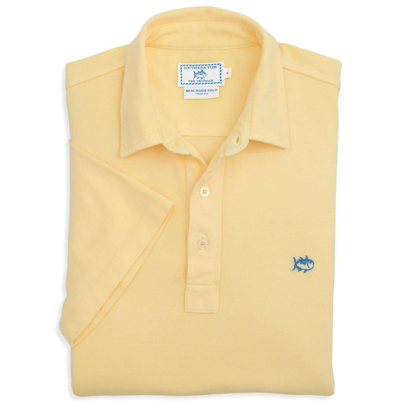 Southern Tide Short Sleeve Beachside Polo in Pineapple
