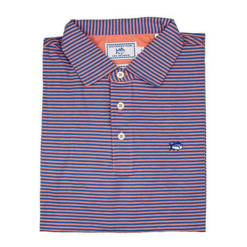 Southern Tide Striped Channel Marker Polo in Nectar