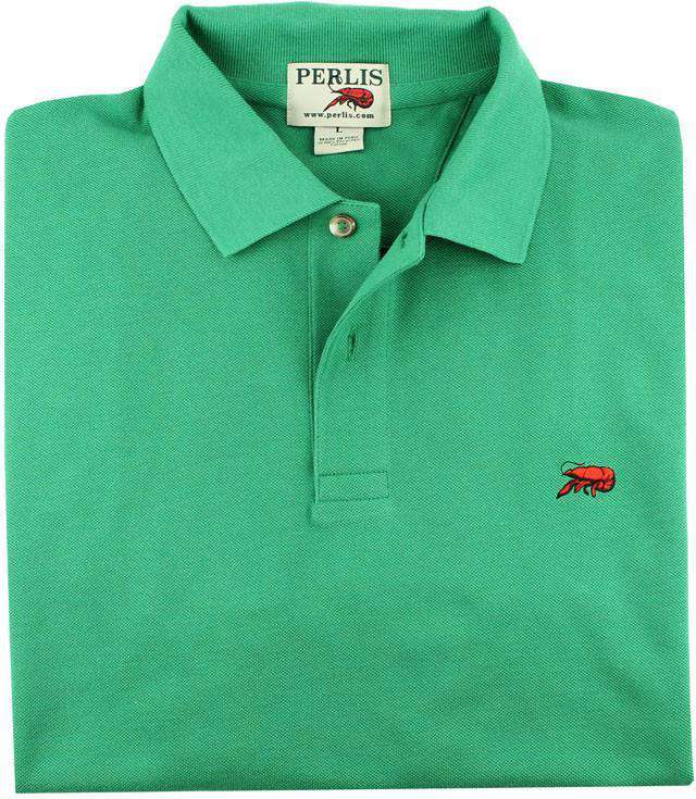 Perlis The Crawfish Polo in Kelly Green – Country Club Prep