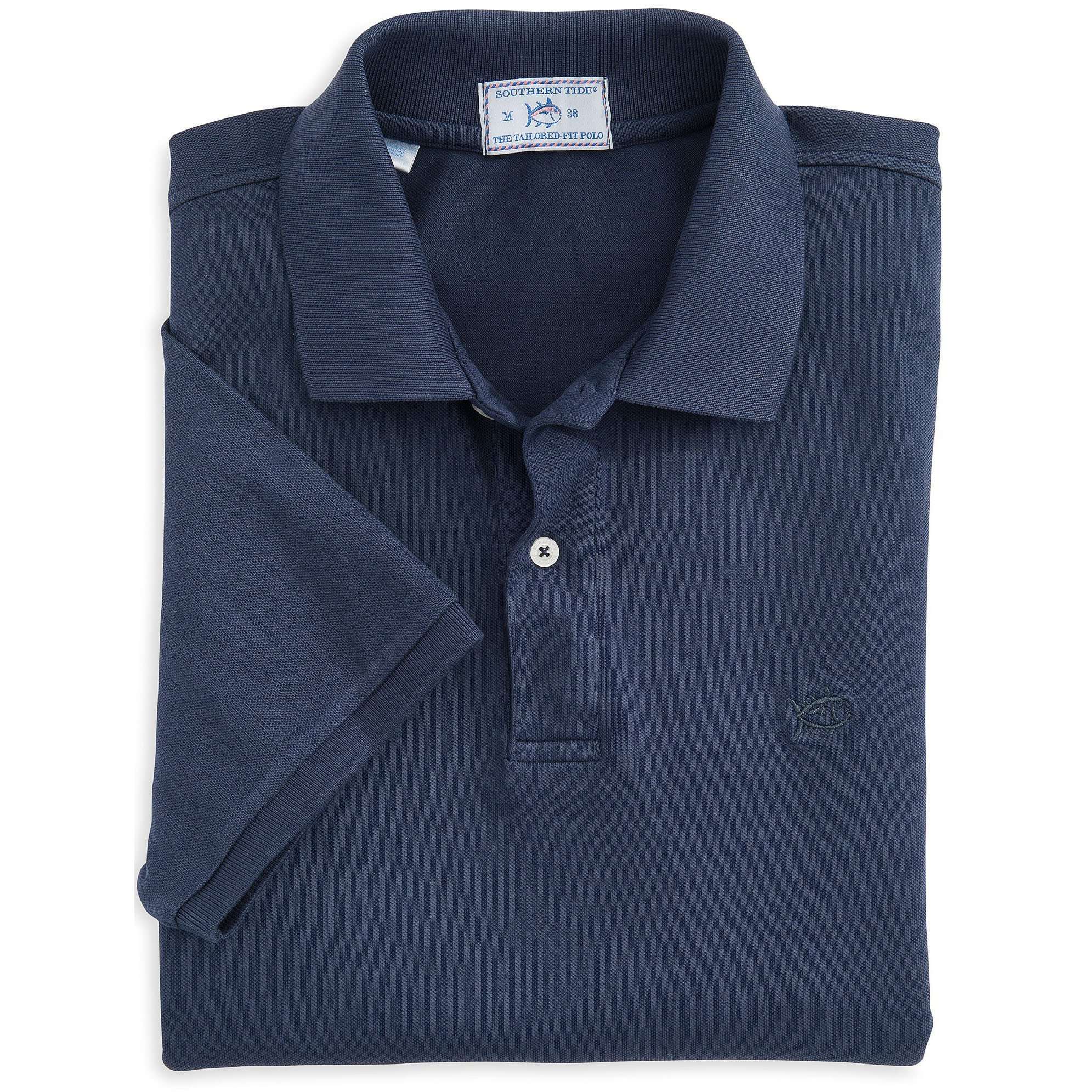 Southern Tide The Weathered Skipjack Polo in Dark & Stormy Navy