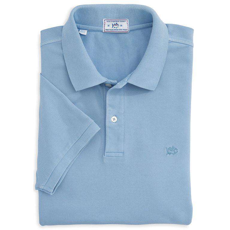 Southern Tide The Weathered Skipjack Polo in Shark Blue