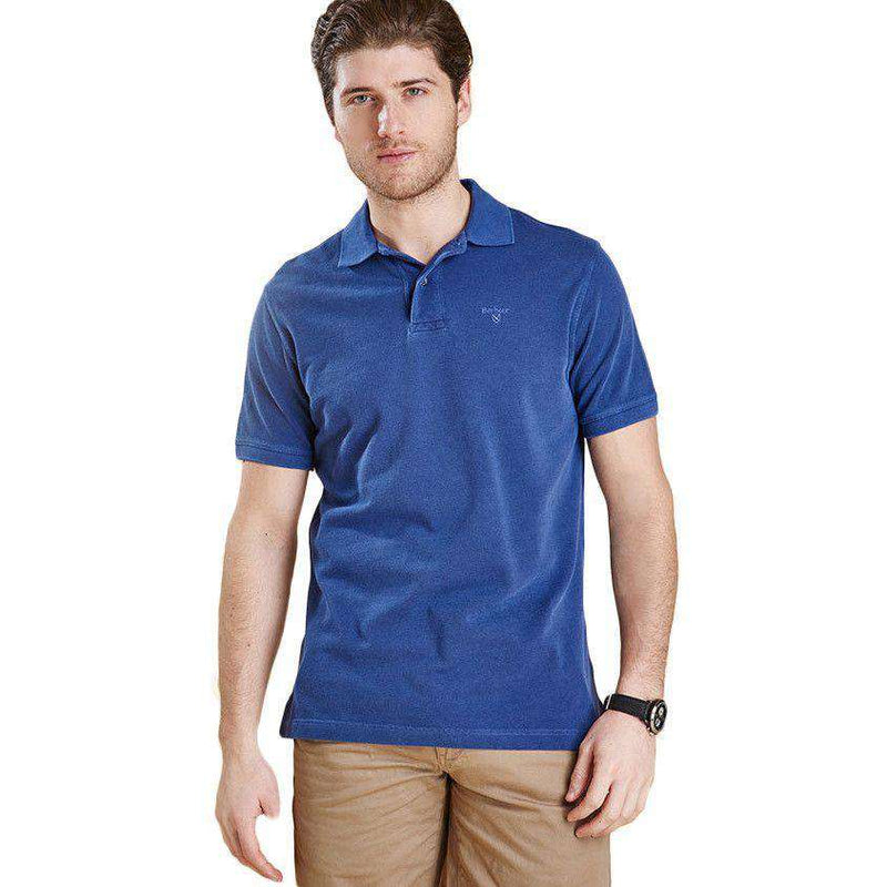 barbour washed polo shirt