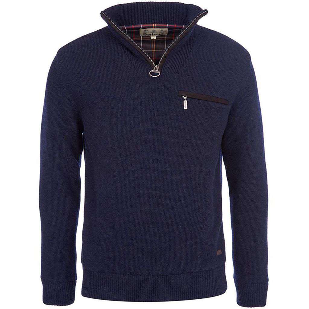 barbour ayton half zip sweater