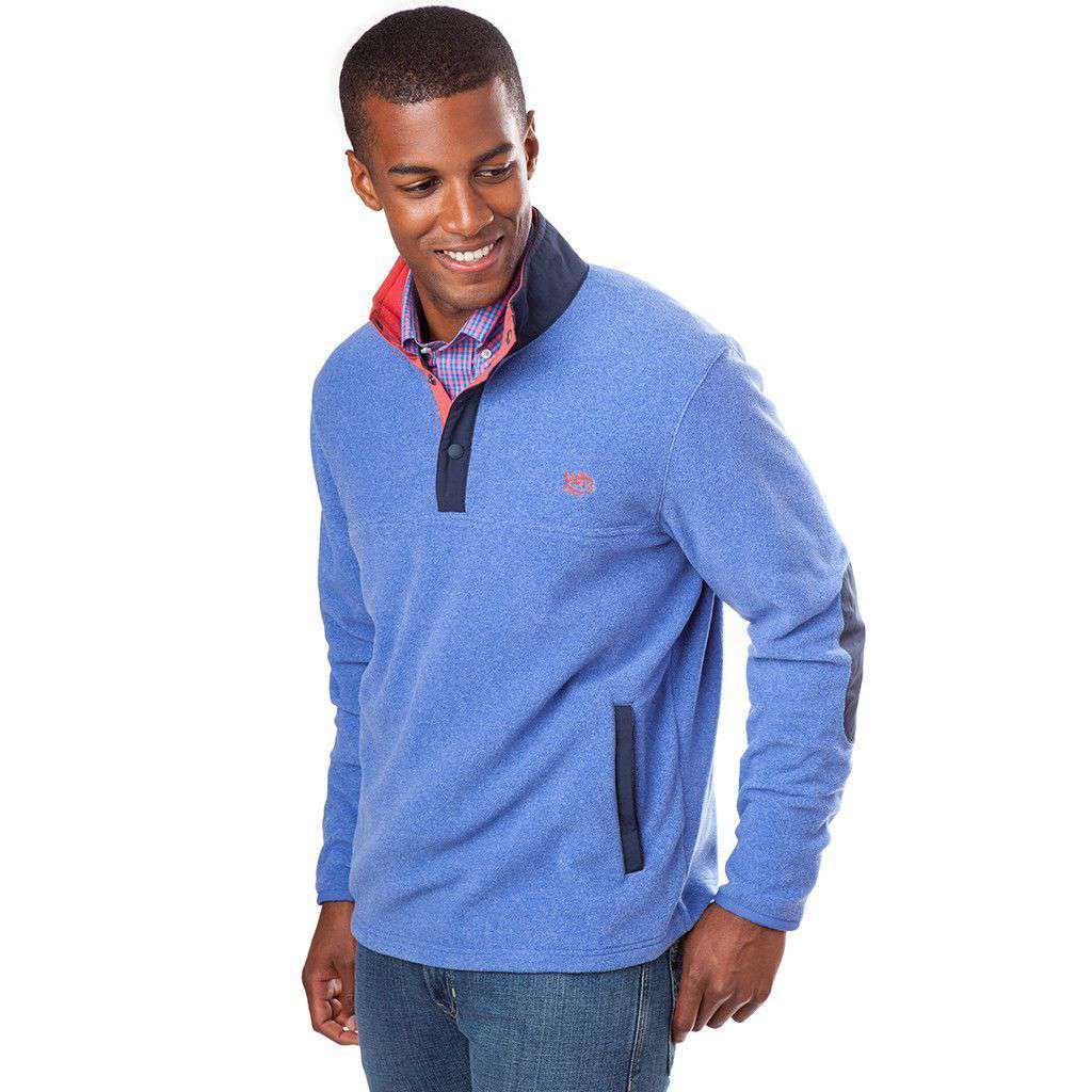 Cambridge Fleece Pullover in Strong Blue by Southern Tide