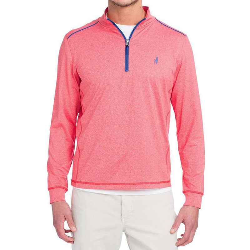 Johnnie-O Lammie 1/4 Zip Prep-Formance Pullover in Bahia Red