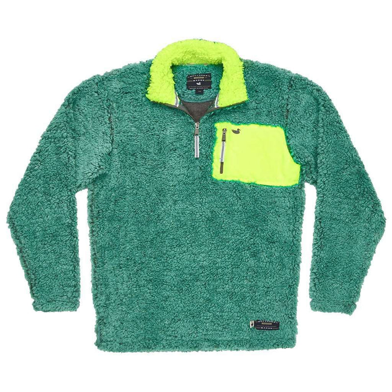 mint green sherpa pullover