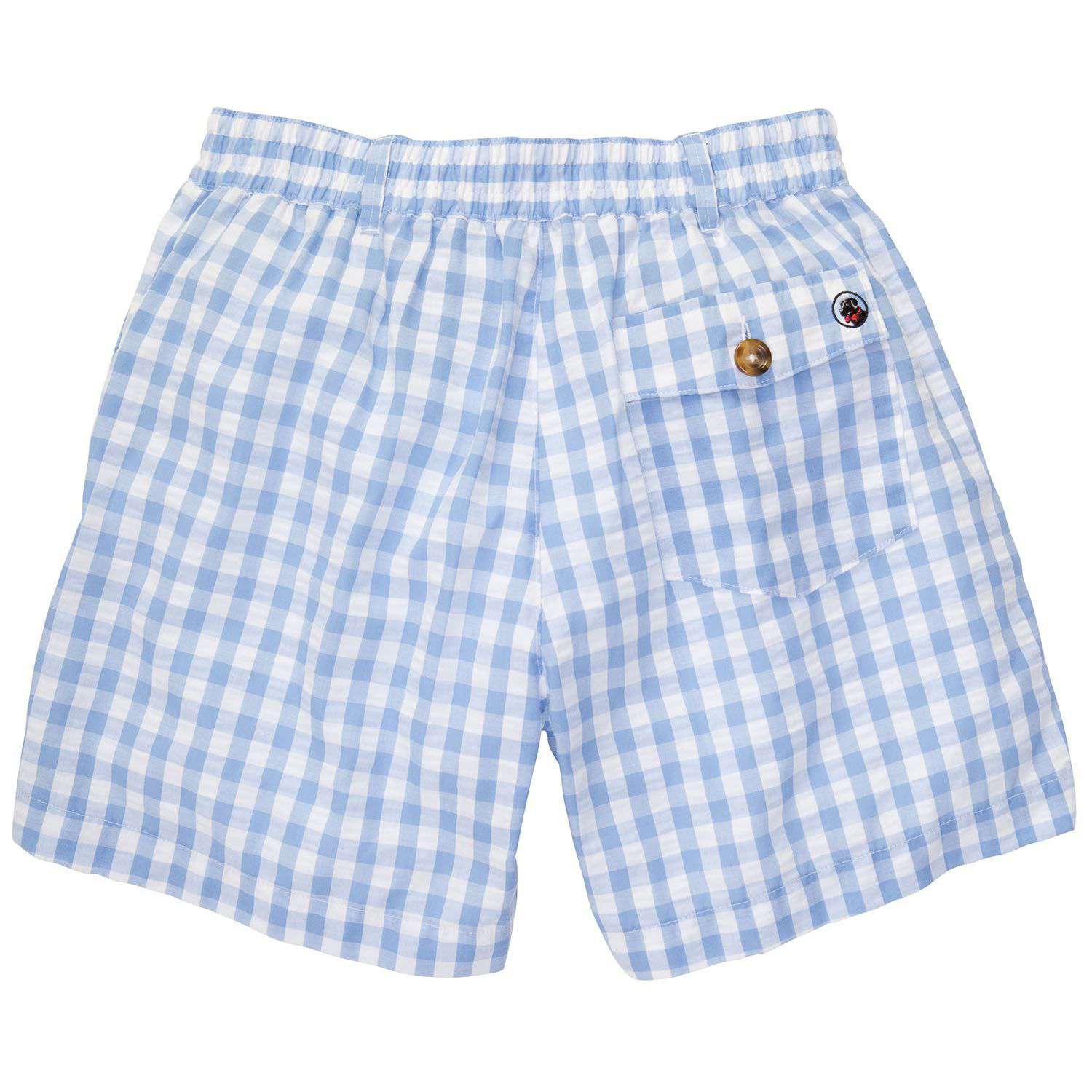 Southern Proper Blue and White Seersucker Shorts