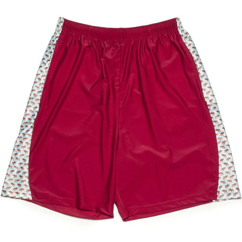 Krass and Co Moose Shorts in Maroon – Country Club Prep