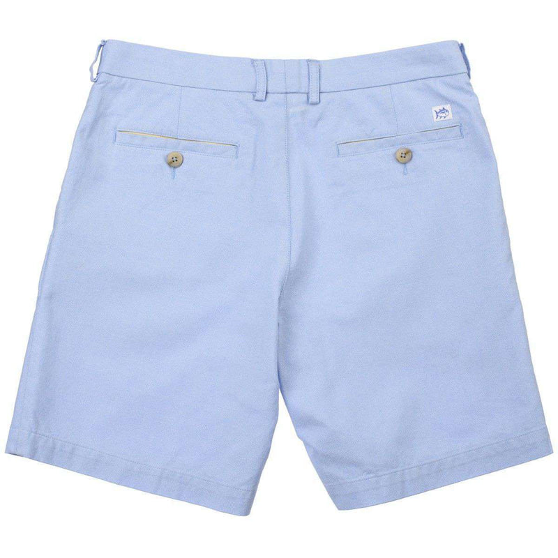 Southern Tide Pinpoint Oxford Shorts in Ocean Channel Blue