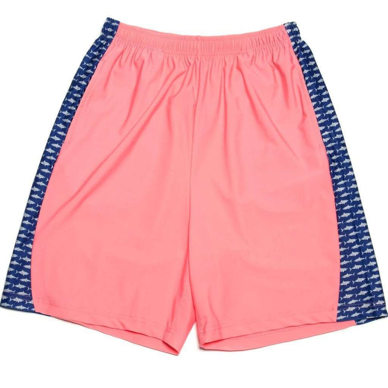Krass and Co Sea King Shark Shorts in Coral