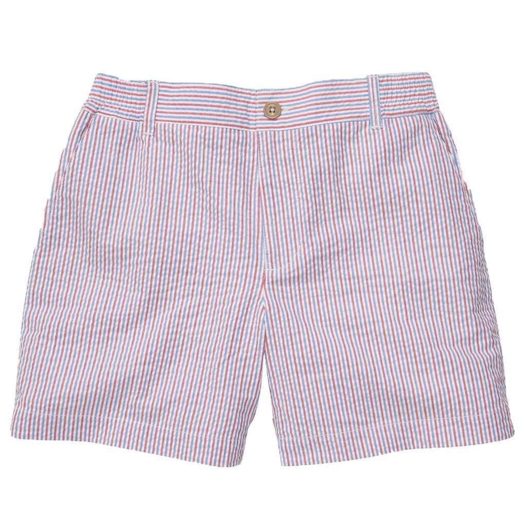 Southern Proper The Seersucker Short in Red, White and Blue
