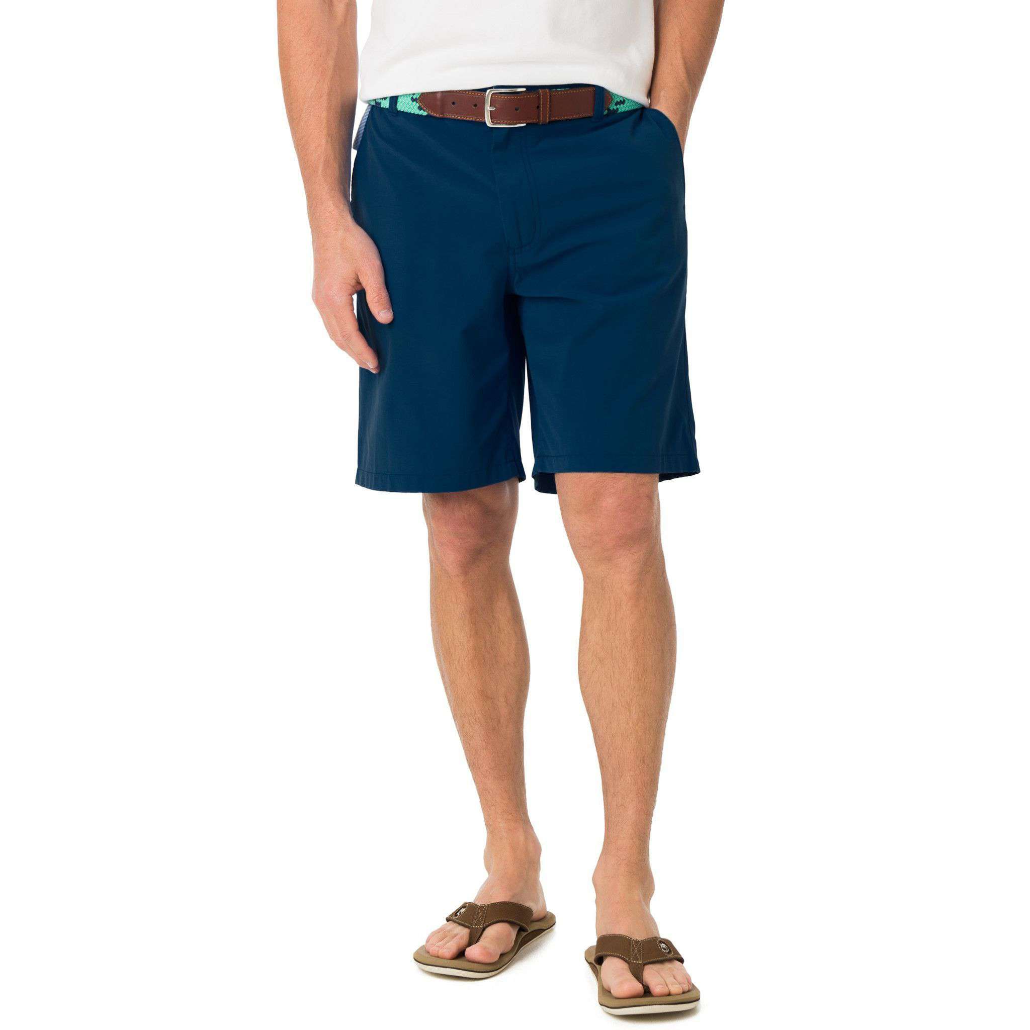 Southern Tide Tide to Trail Performance Shorts in Yacht Blue
