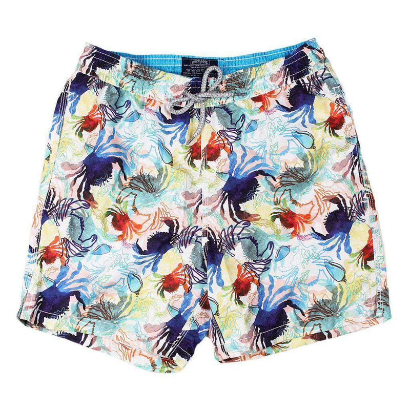 Crabs Swim Trunks in Navy and White by Michael's – Country Club Prep