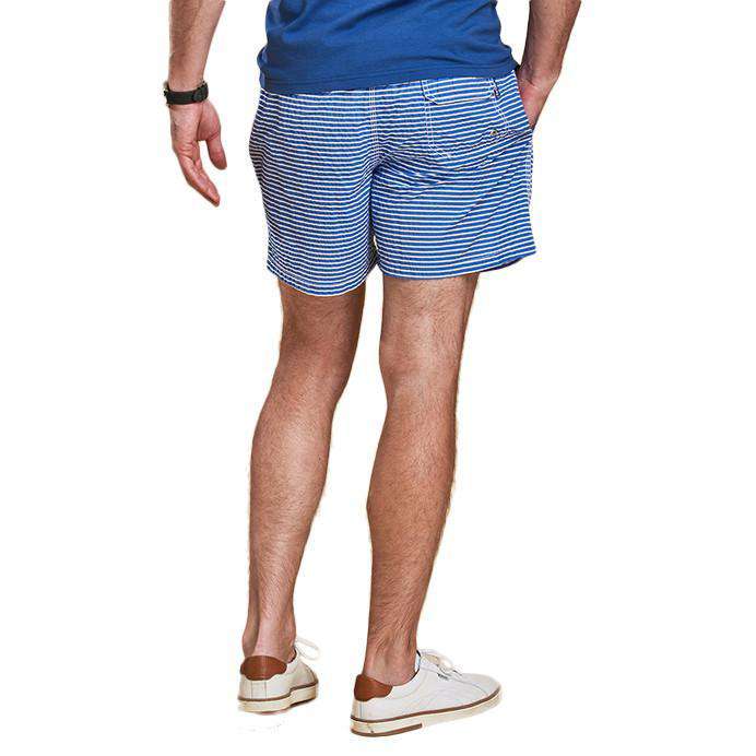 Barbour Milton Swim Shorts in Blue – Country Club Prep