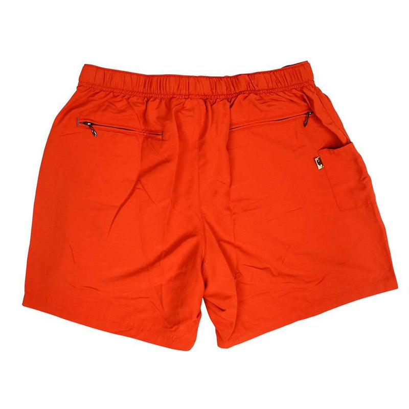 Buffalo Jackson Riverdale Belted Swim Trunks in Red