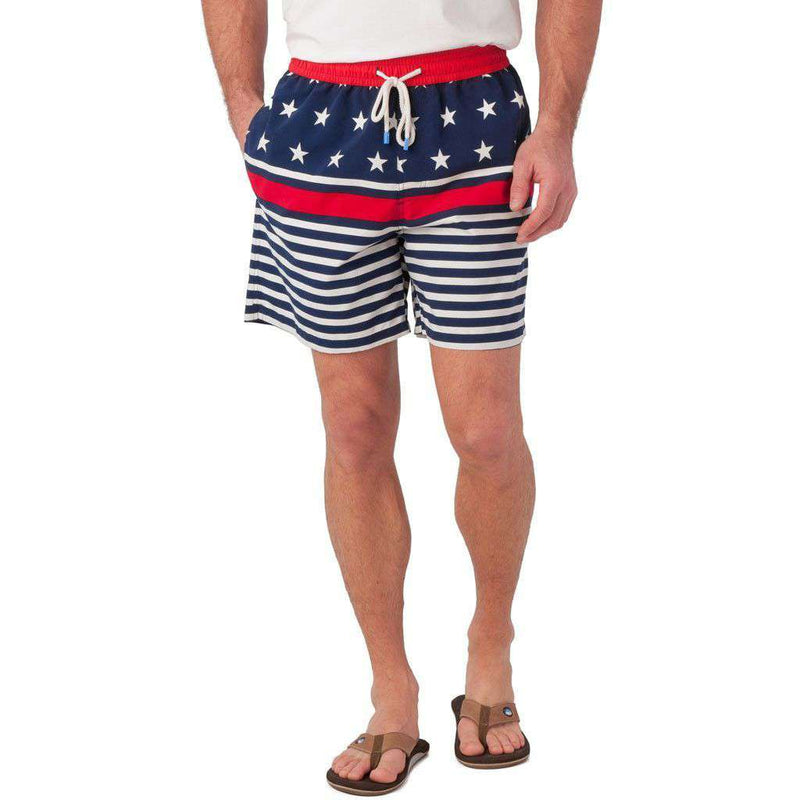 Southern Tide Stars and Stripes Swim Trunk – Country Club Prep