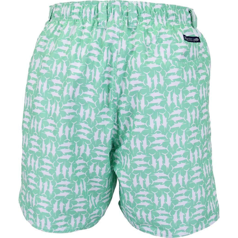 AFTCO Tick Tack Swim Trunks in Fern