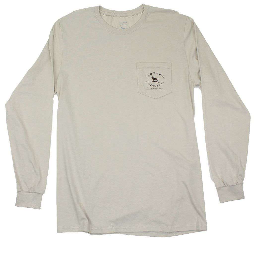 Over Under Clothing Antique Logo Long Sleeve Tee in Oyster