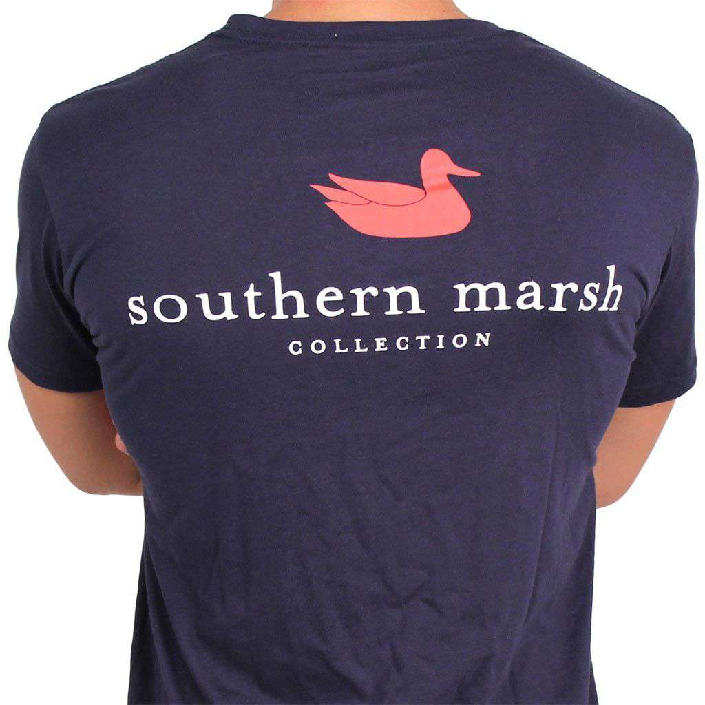 Southern Marsh Authentic Tee in Navy – Country Club Prep