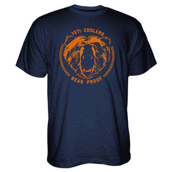 Yeti Bear Proof Tee Shirt In Navy