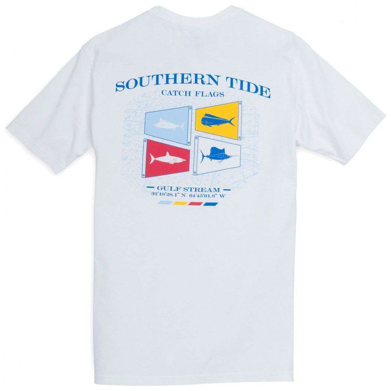 Southern Tide Catch Flags II Tee-Shirt in White