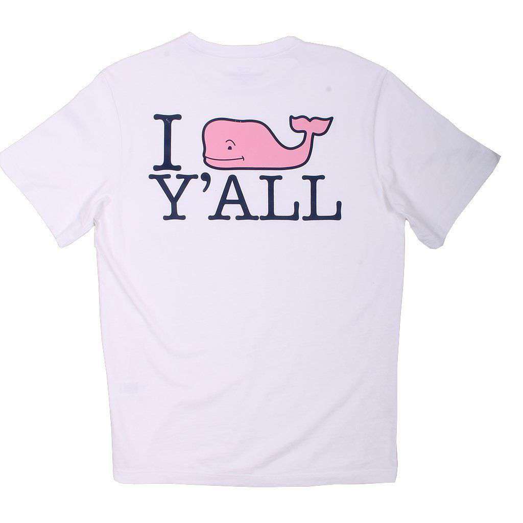 Vineyard Vines Custom I Whale Y'all Tee in White