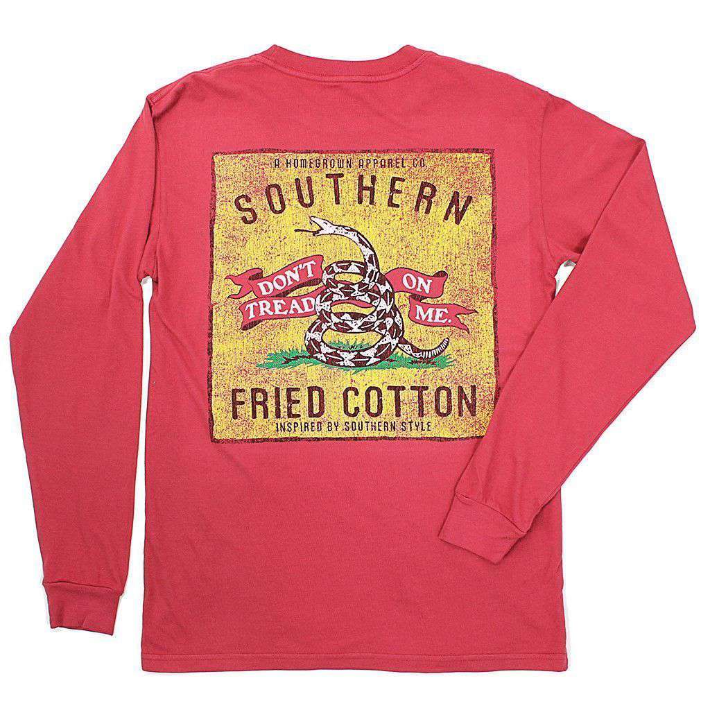 red long sleeve tee shirt