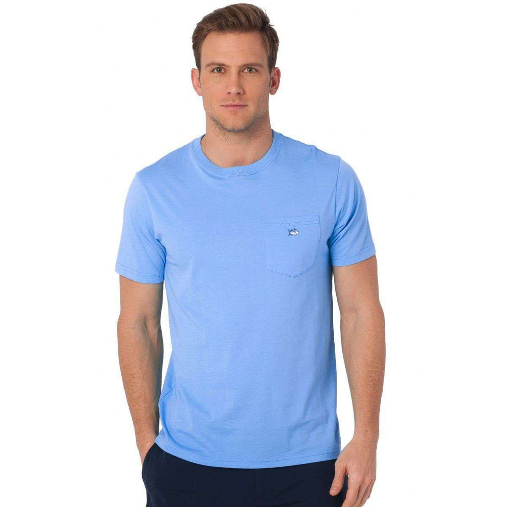 Southern Tide Embroidered Pocket Tee Shirt in Ocean Channel – Country ...
