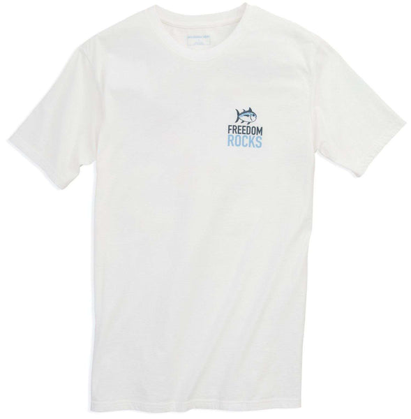 Southern Tide Freedom Rocks T-Shirt in Classic White