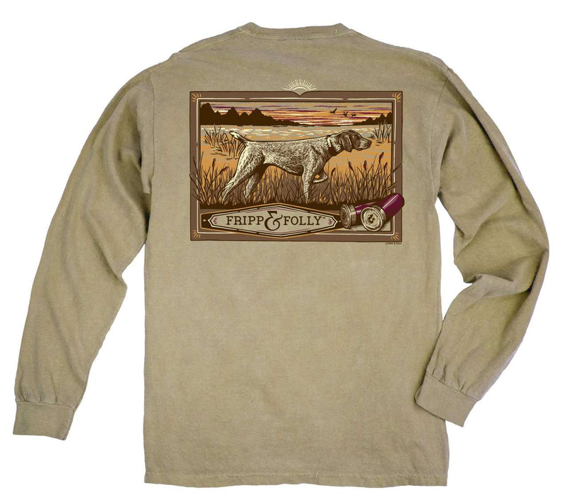 Fripp and Folly Long Sleeve Pointer Tee in Sandstone – Country Club Prep