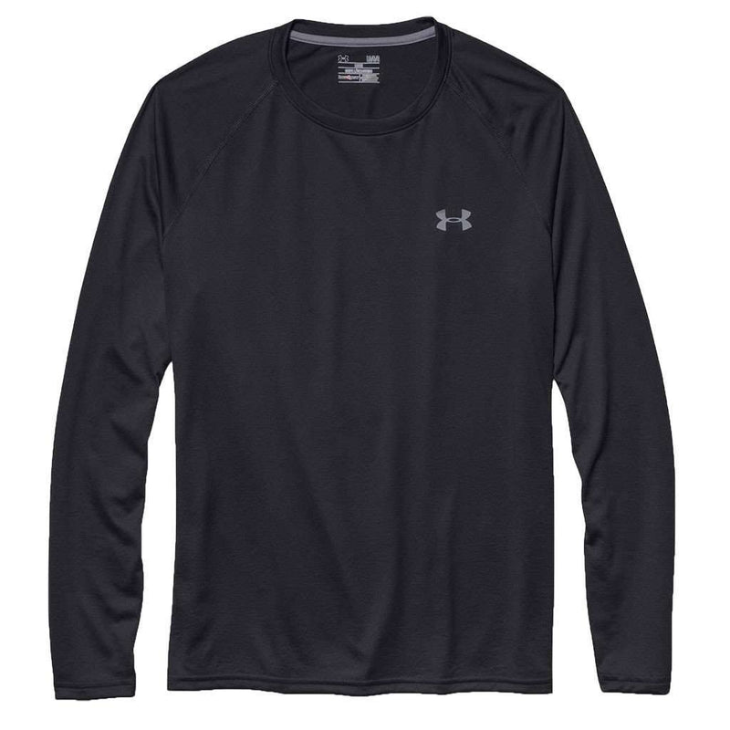 maníaco Raramente tarta Under Armour Men's UA Tech™ Long Sleeve T-Shirt in Black – Country Club Prep