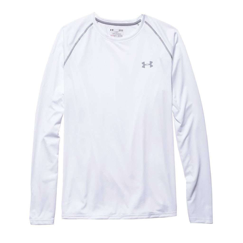UA Long Sleeve T-Shirt in White – Country Club Prep