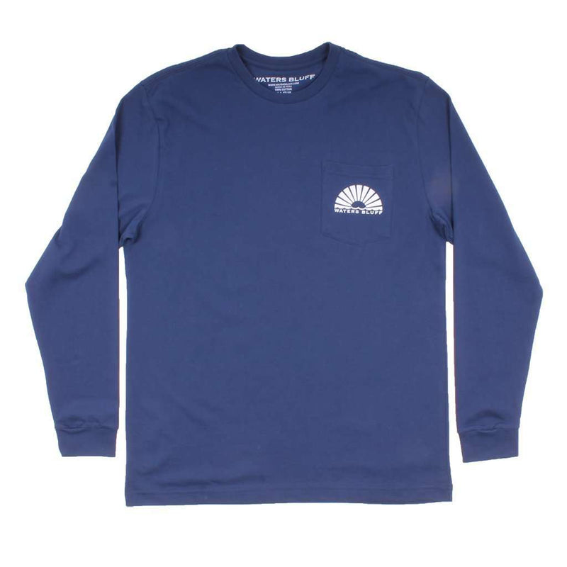 Waters Bluff Midnight Tower Long Sleeve Tee in Navy – Country Club Prep