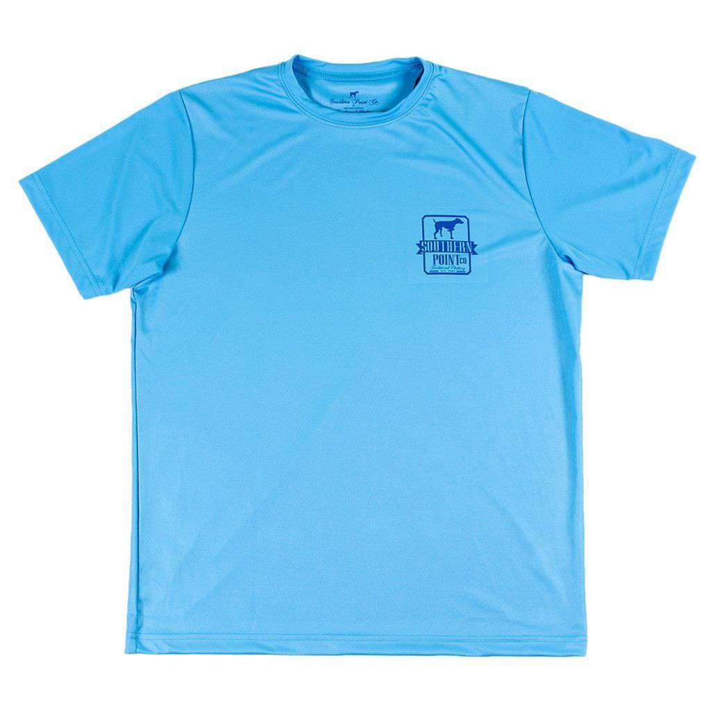Southern Point Original Logo Performance Tee in Electric Blue – Country ...