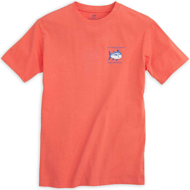 Southern Tide Original Skipjack Tee Shirt in Nautical Orange