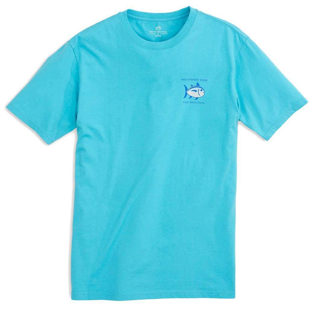 Southern Tide Original Skipjack Tee Shirt in Scuba Blue – Country Club Prep