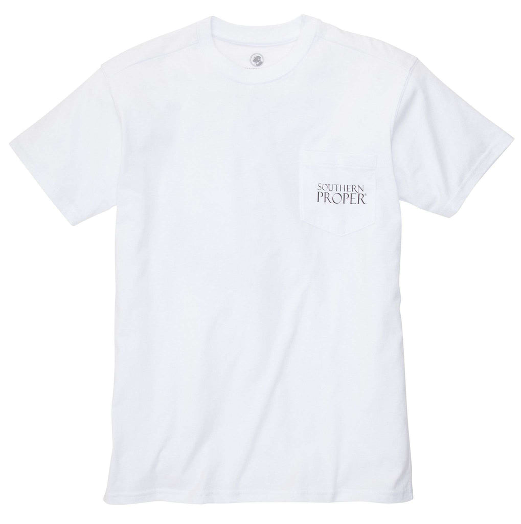 Southern Proper Original Tee in White – Country Club Prep