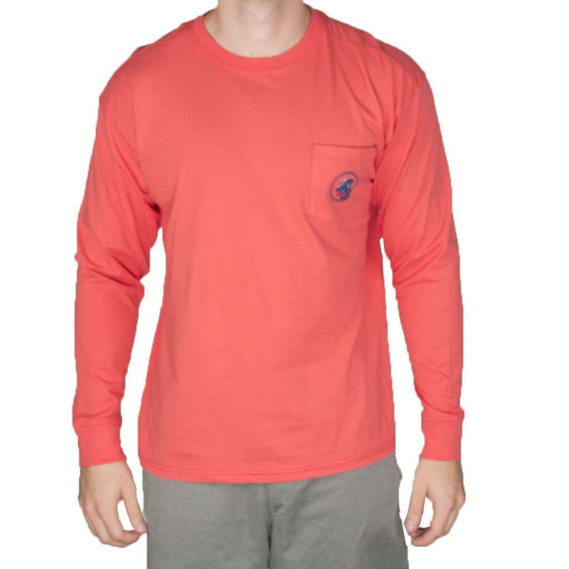 Southern Proper Party Animal Long Sleeve Tee Shirt in Poinsettia