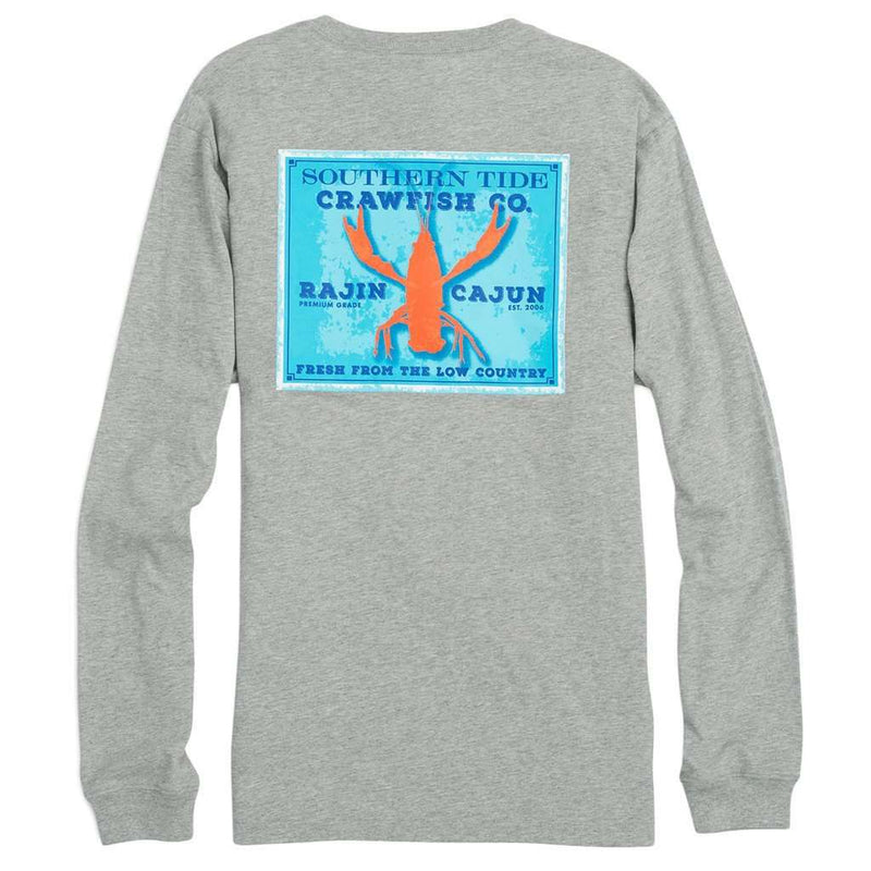 Rajin Cajun Long Sleeve Tee Shirt in Heathered Grey by Southern Tide ...