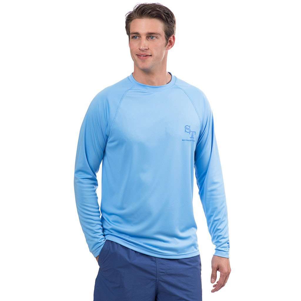 Southern Tide T3 Contour Skipjack Long Sleeve Performance Tee Shirt in ...