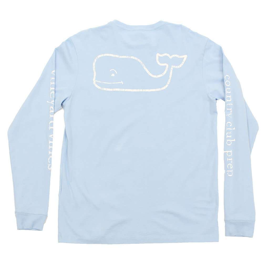 Vineyard Vines Shirt Adult Large Blue Whale Lacrosse Preppy