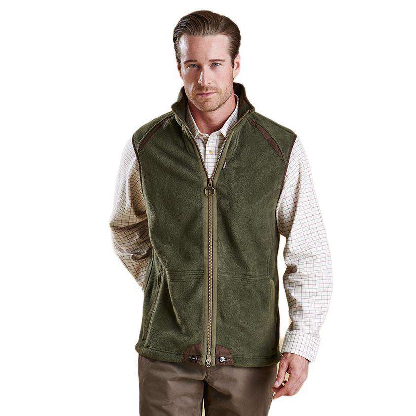 barbour fleece gilet mens