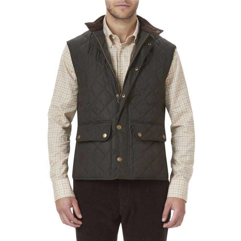 barbour wax lowerdale gilet xxl